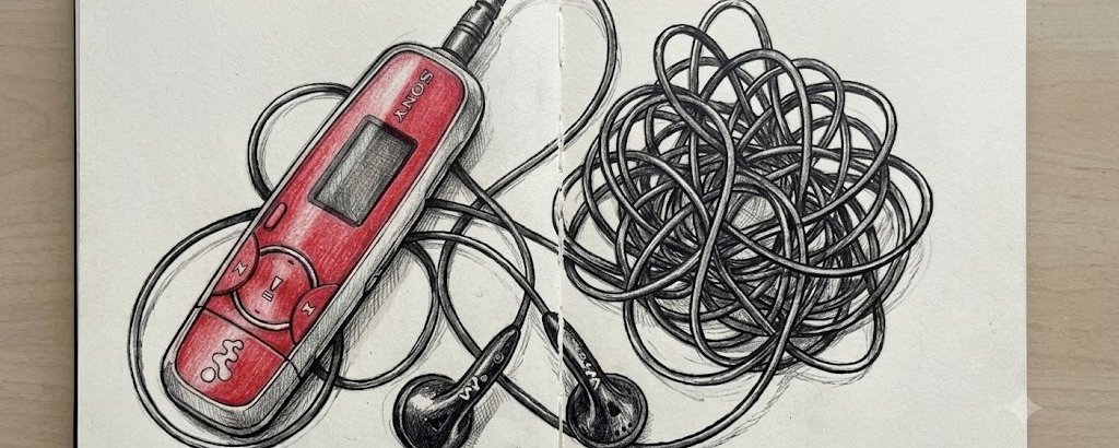Tangled earphones